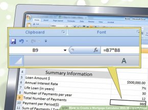 Image titled Create a Mortgage Calculator With Microsoft Excel Step 4