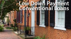 Low down payment options for conventional mortgage loans
