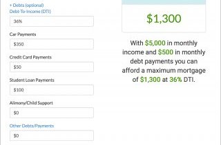 max mortgage affordability